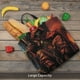 thumbnail image 5 of Balery Dark Skull King Throne Bolsa de Mano para Mujeres con Cremallera, Bolsa de Gimnasio con Compartimentos, Bolsa para Laptop, Bolsa para Trabajo, 5 of 7