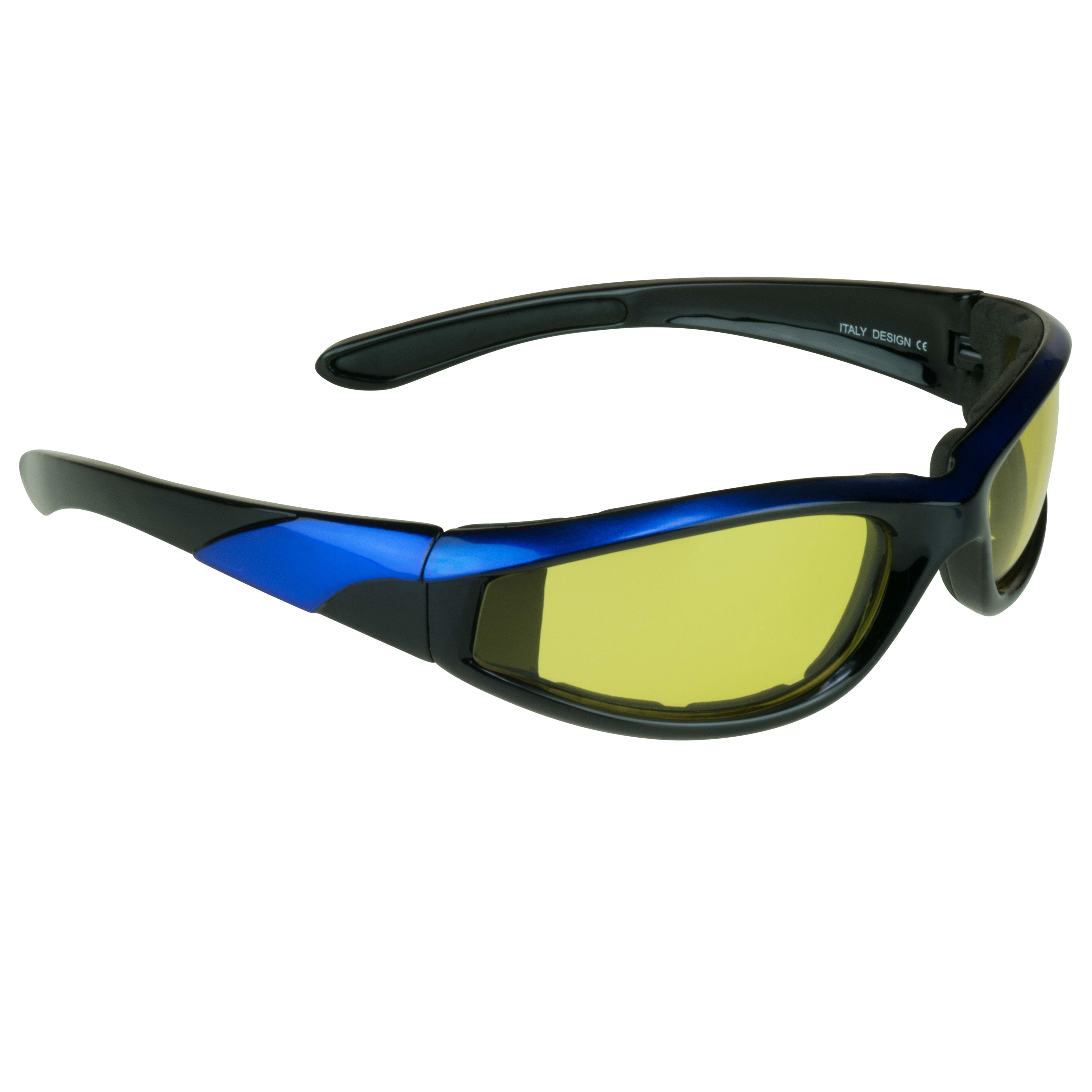 Bikershades Motorcycle Biker Riding Night Glasses Men Women Yellow Lens 2 Pairs