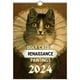 thumbnail image 1 of Calendario colgante con diseño de gato divertido, 2024, 29x21cm, útil, portátil, regalo novedoso para amigos, 1 of 8