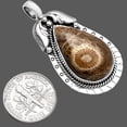 thumbnail image 2 of Natural Flower Fossil Coral 925 Sterling Silver Pendant Jewelry P-1568 SDP144224, 2 of 5