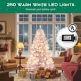 thumbnail image 3 of YYAo 6FT Pre-lit Christmas Trees with 688 Branch Tips, Tree Decoration with Multi-Colored Reflective Films for Christmas Decoration, Holiday, Party, Purple, 3 of 8