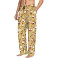 thumbnail image 6 of Yiaed Cute Santa and Reindeer Print Men's Lounge Pants, Loose PJ Bottoms, Long Pajama Pants for Men-XX-Large, 6 of 6