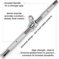 thumbnail image 3 of Yes4All Straight Rotating Bar With None-Slip Handle Cable Attachment Chrome Single, 3 of 7