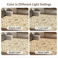 thumbnail image 7 of ODIKA 6'x9' Washable Area Rug Vintage Cream Farmhouse Scroll Frame Beige Neutral That Boho Flowing Dynamic for Queen Size Bedroom, Under Bed, Master Suite, Easy Care, Non-Shedding, 7 of 7