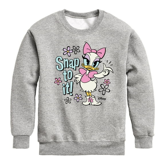Disney - Daisy Duck - Snap To It - Youth Crewneck Fleece Sweatshirt