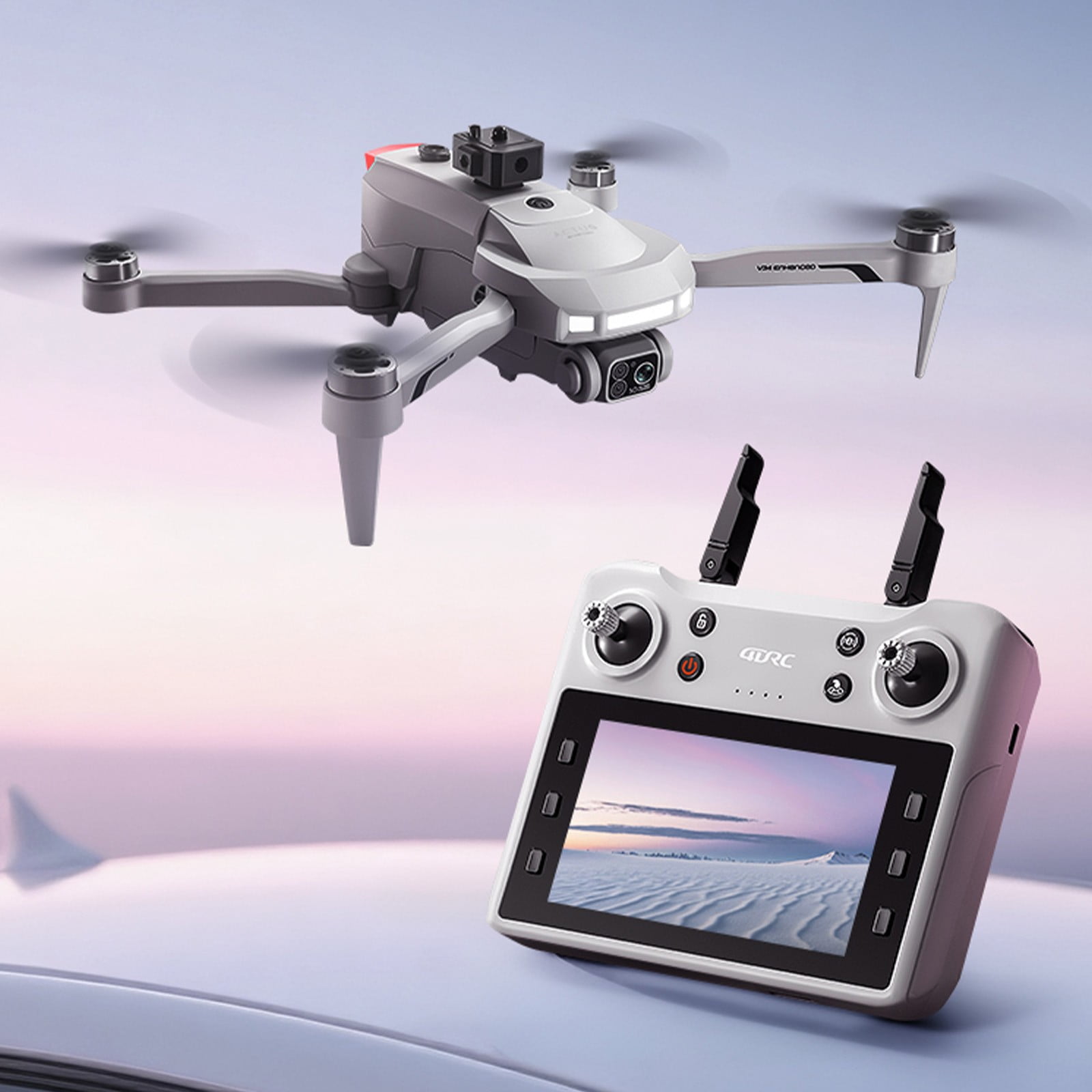 GPS Drone with 4.5 Inches Screen Remote Control, Brushless Motor Drones with Folding Body, Suitable for Adults And Teens