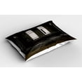 thumbnail image 2 of Ambesonne Industrial Pillow Sham 2 Pack, Wrecked Walls, 36"x20", White Dark Brown, 2 of 3