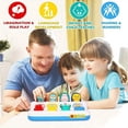 thumbnail image 2 of KEINXSCA Interactive Peekaboo Animal Toy for Toddlers - Educational Cause-and-Effect Playset with Switch Buttons for Early Development  Language Learning  and Role Play - Suitable for Inf, 2 of 7