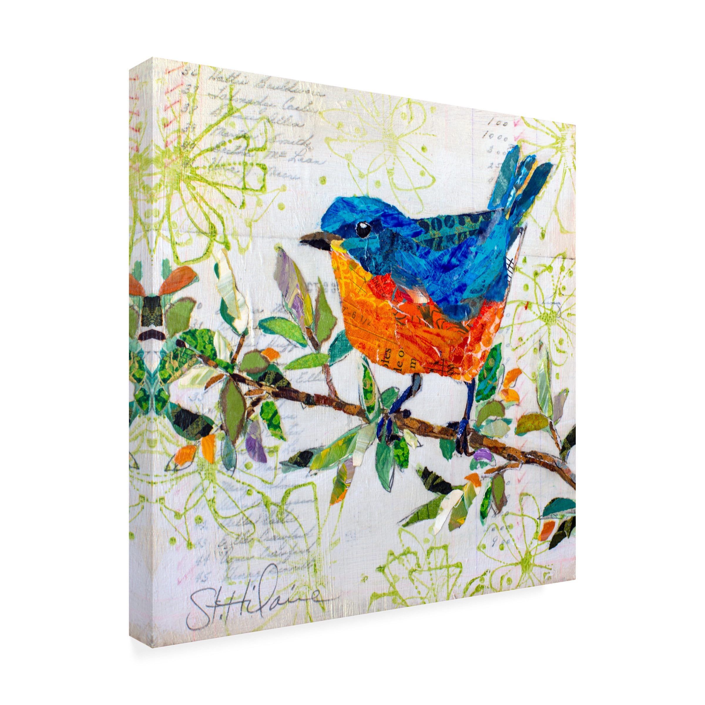 Elizabeth St. Hilaire 'Happy Bird I' Canvas Art