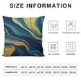 thumbnail image 5 of COMIO  Marble Texture Throw Pillow Cover,Yellow Blue Green Golden Fluid Marble Hipster Ink Luxury Elegant Colorful Decorative Pillow Cases Square Cushion Covers for Home Sofa Couch, 5 of 5