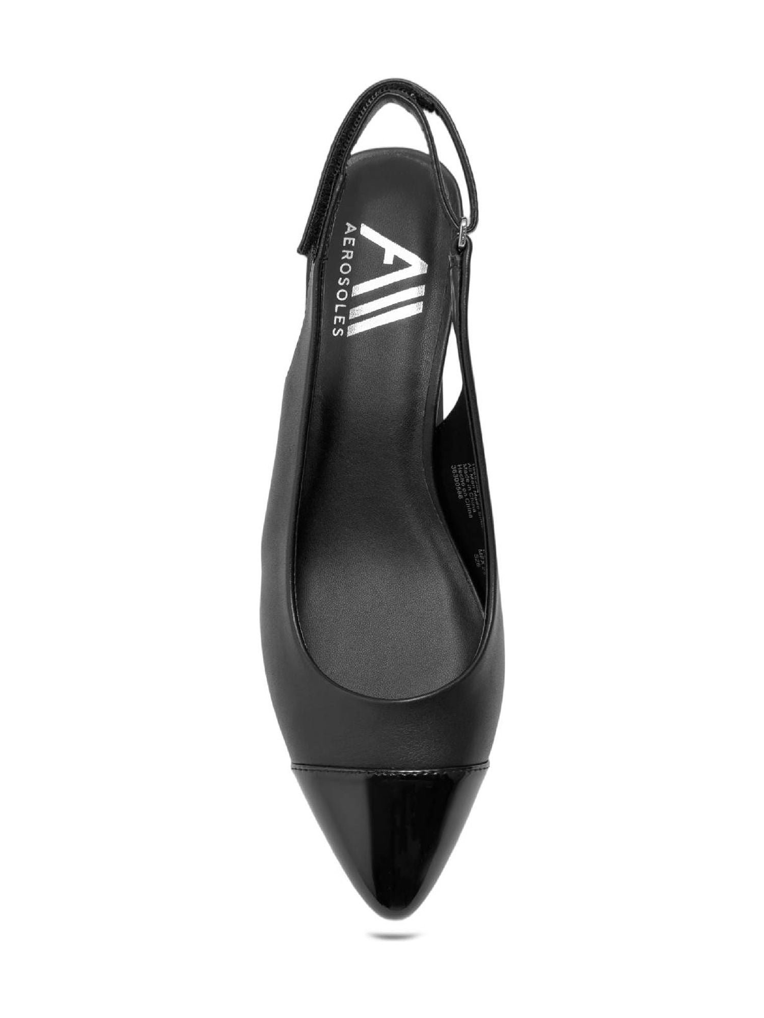Aerosoles Louis Women's Velcro Slingback Comfort Kitten Heel