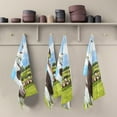 thumbnail image 5 of Dreamtimes Soft Absorbent Reusable Kitchen Towels, Set of 1|28x18 in, Black and White Longhorn Dining Kitchen Living Room Tea Towels Dish Towels Decorative Towels, 5 of 7