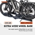 thumbnail image 4 of CRAVOT E2 Foldable Hitch 2-Bike Rack, 5" Fat Tire Support, Fits RV/SUVs/Trucks SUVs, 2" Receiver, 4 of 10