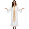 thumbnail image 1 of RUNQHUI Women’s Choir Robe Roman Cassock Flared Long Sleeves Pulpit Robe and Pastor White M, 1 of 5
