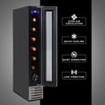 thumbnail image 2 of Koolatron 7 Bottle Wine Fridge Slim 6 Inch Built-In Under-Counter with Stainless Steel Door Frame, 2 of 7