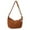 Brown#147, variant on Cadorn Corduroy Dumpling Crossbody Bag Women's Fashion Casual Lightweight Solid Color Crescent Shoulder Bag for Work Travel Shopping Grocery Outing