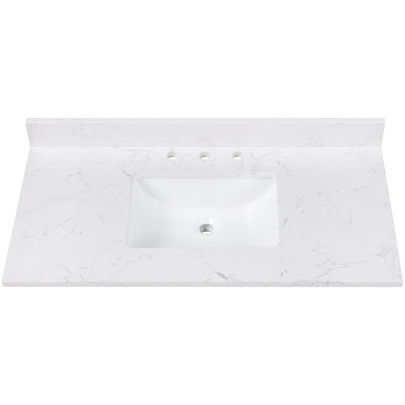 Avanity EUT43CW-RS 43" Engineered Stone Vanity Top - Cala White