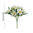 thumbnail image 3 of 6PCS Realistic Flower Bouquet - Lifesize Floral Arrangements with Long Stems - Artificial Peonies & Hydrangeas for Wedding, Living Room & Table Decor, 3 of 5