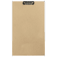 thumbnail image 2 of 11"x17" Light Brown Hardboard Clipboard | Durable Design | Low Profile Clip, 2 of 4