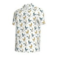 thumbnail image 3 of Daiia Farm Roosters Pattern Men’s Polo Shirts,Solid Deck Shirt,Classic Fit, Breathable Cotton Polo for Casual and Sport Wear-Large, 3 of 9