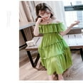 thumbnail image 5 of RIJOPUTY Green Velvet Dress Girls Christening Dresses for Baby Girl Girls 12 Month Clothes 3 Year Old Top Gifts Girl Vestidos Para Niñas Elegantes 4 Year Gifts Tous for 3 Girl Toddler Dress Up, 5 of 9