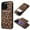 Leopard Print, variant on Alltyechgroup Slim Shockproof Phone Case for iPhone 14, 2-in-1 Wallet Case with Detachable Magnetic Card Holder, Compatible with MagSafe & Car Mount Cover, Carbon Fiber