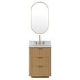 thumbnail image 2 of Cadiz 24" Single Bathroom Vanity in Washed Ash Grey w/Lightning White top&Mirror, 2 of 16