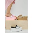 thumbnail image 6 of Meta charts Diamante  Rhinestone Flatform Sandals, 6 of 10