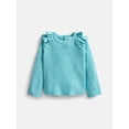 thumbnail image 2 of Wonder Nation Baby Girls Sweater Knit Top and Pants Set, 2 Piece, Sizes 0-3M-24M, 2 of 5
