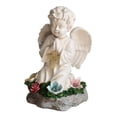 thumbnail image 3 of Estatua de ángel solar para decoración de jardín, elegante decoración solar para patio, figura de ángel rezando para parterres, porche, regalo de, 3 of 7