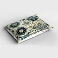 thumbnail image 2 of Ambesonne Ethnic Pillow Sham, Mosaic Look Azulejo Inspired, 26" X 20", Off White Cadet Blue, 2 of 2