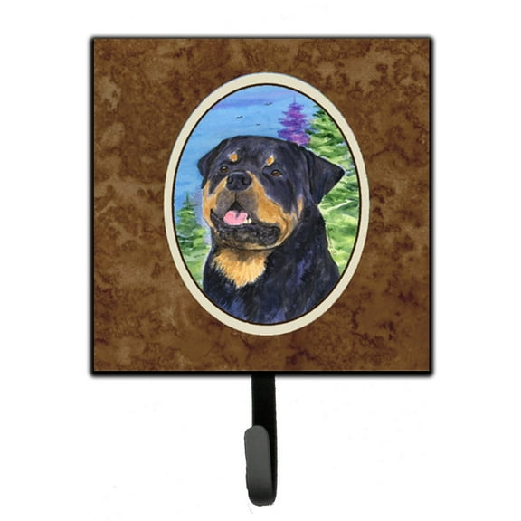 Carolines Treasures SS1026SH4 Rottweiler Leash Holder or Key Hook, Small, Multicolor