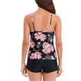 thumbnail image 4 of Bikini, Slimming Look Women Swimsuit Covering Belly Floral Printing  For Swimming Pool ANGGREK Negro con Flor de Naranja XXL, 4 of 7