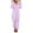 #417-Purple, variant on AUNVITO Women's Polka Dot Fleece Jumpsuit Long Sleeve Hooded Zipper Front Casual Loungewear
