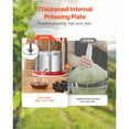thumbnail image 2 of KFFKFF Fruit Wine Press of 0.44 Gal/1.65L Capacity, Incorporates 2 Stainless Steel Barrels, Hand-operated Juice Creator, Suitable for Cider Apple Grape Tincture Honey Olive Oil Production, 2 of 9
