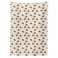 thumbnail image 2 of Hedgehog Tablecloth, Love of Nature Theme Nuts Leaves Mushrooms and Playful Woodland Animal Composition, Rectangle Satin Table Cover for Dining Room and Kitchen, 60" X 84", Multicolor, by Ambesonne, 2 of 2