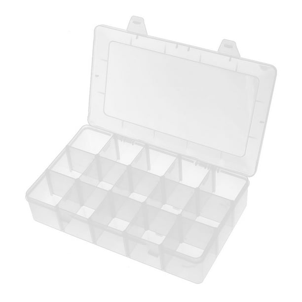 15 Compartment Jewelry Earring Bead Organizer Container Storage Case Clear  