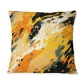 thumbnail image 3 of Designart "Yellow And Black Painterly Cheetah Print I" Animal Print Printed Throw Pillow, 3 of 5