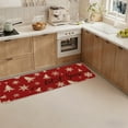 thumbnail image 5 of Red Kitchen Rug Set of 2, Merry Christmas Kitchen Floor Mat with Snowflake Xmas Trees Pattern, Front Door Mat, Bedroom Rug, Bath Rugs, Christmas Decorations, Home Decor, 5 of 7