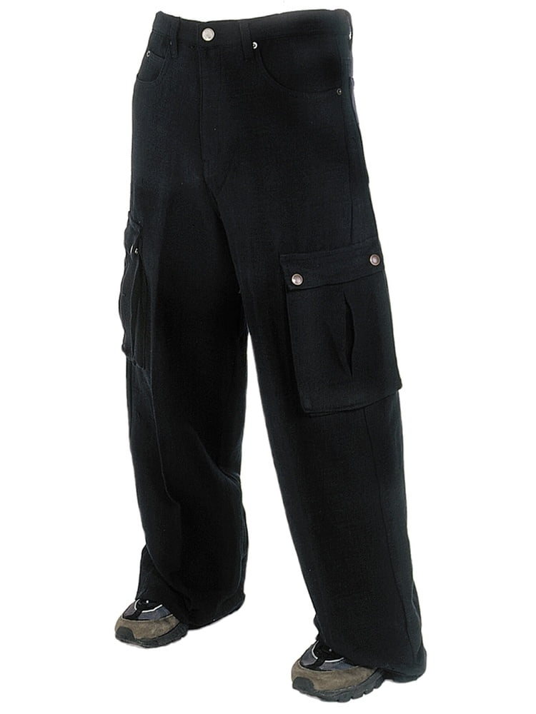 Hand Woven Mens Commando Pants- Black - Walmart.com