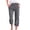 Dark Gray, variant on Mrat Women's Cropped Casual Capris Dressy Cropped Pants Yoga with Pocket Waist Capris Trousers Stretch Capris for Women Cropped Leggings for Women Casual Summer Dark Gray S