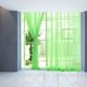 thumbnail image 4 of Cortinas verdes transparentes de primera calidad para una decoración elegante de la sala de estar y el dormitorio, juego de 2, 4 of 8
