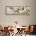 thumbnail image 3 of IDEA4WALL Extra Large Framed Canvas Print Wall Art Rustic Floral Bouquet Classic Art Vintage Farmhouse Flowers Art Wall Decor Oversized Artwork Relax/Calm for Living Room - 60"x20", 3 of 5