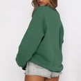 thumbnail image 4 of Women's Casual Long Sleeve Crew Neck Sweatshirt Top Loose Fit Pullover Sweater Oversized Trendy Streetwear Soft Fleece Lined Winter Fall Basic Sweatshirts, 4 of 7