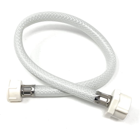 Toilet Supply Line PVC Braided Hose -20" long, White, Nominal Size 1/2" Female (Actual Diameter Measures 3/4") x 7/8" Female (Actual Diameter Measures 1")