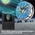 thumbnail image 4 of Geemuslly Automatic Watch Winder, Single Rotating Watch Case with Japanese Silent Motor, Battery or AC Power, Compact Display Box for Men & Women’s Watches, 4 of 6