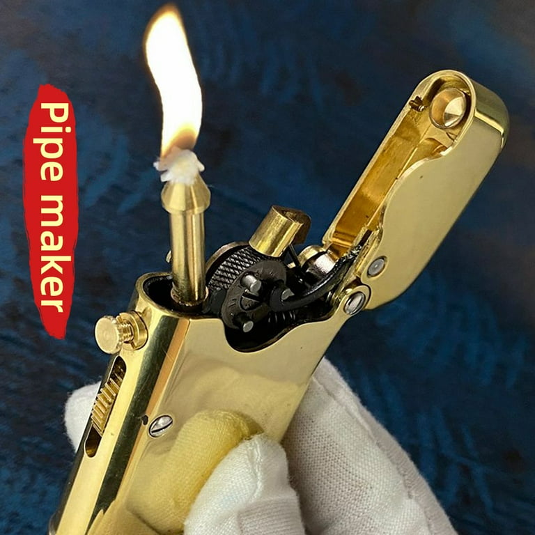 THORENS Single Claw kerosene lighter retractable，brass body