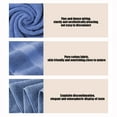 thumbnail image 6 of RBCKVXZ Bath Towels 14x29 Inch, Cotton Towel Set for Bathroom, Hotel, Gym, Spa, Thick Soft Extra Absorbent Quickly Dry 4 Pack, Blue, 6 of 6