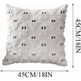 thumbnail image 4 of Halloween Cute Ghost Spooky Throw Pillow Covers, 18 x 18 Inch Horror Scary Cushion Case for Sofa Couch, 4 of 5