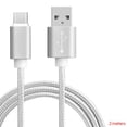 thumbnail image 3 of 2 Meters Type-C Nylon Data Cable Universal Woven charge cable Type-C Braided Charging Line Replacement Charge Wire, 3 of 8